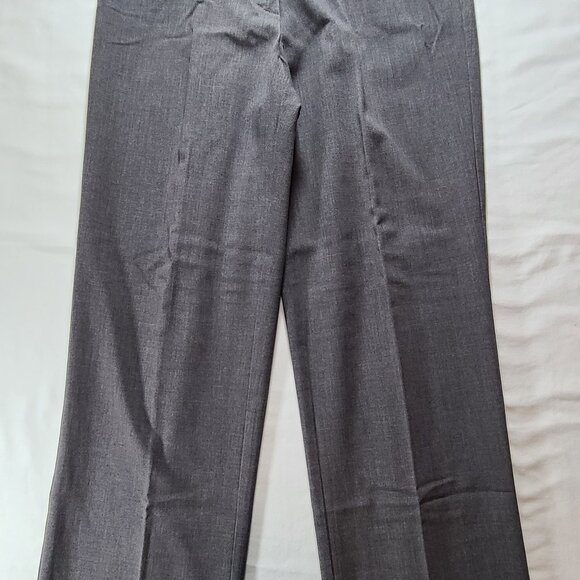 Jones New York Signature Gray Career Pants Size 6P Petite Lined Straight Leg - Picture 7 of 9
